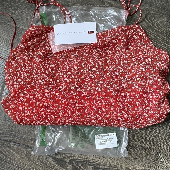 Endless Rose | NWT Floral Double Spaghetti Tie Mini Dress - Picture 5 of 6